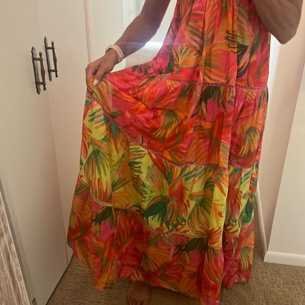 FARM RIO - NWT - Tropical Maxi Dress Size S - Picture 5 of 6